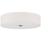 Mid Town LED Flush Mount, Antique Brushed Brass / 24"