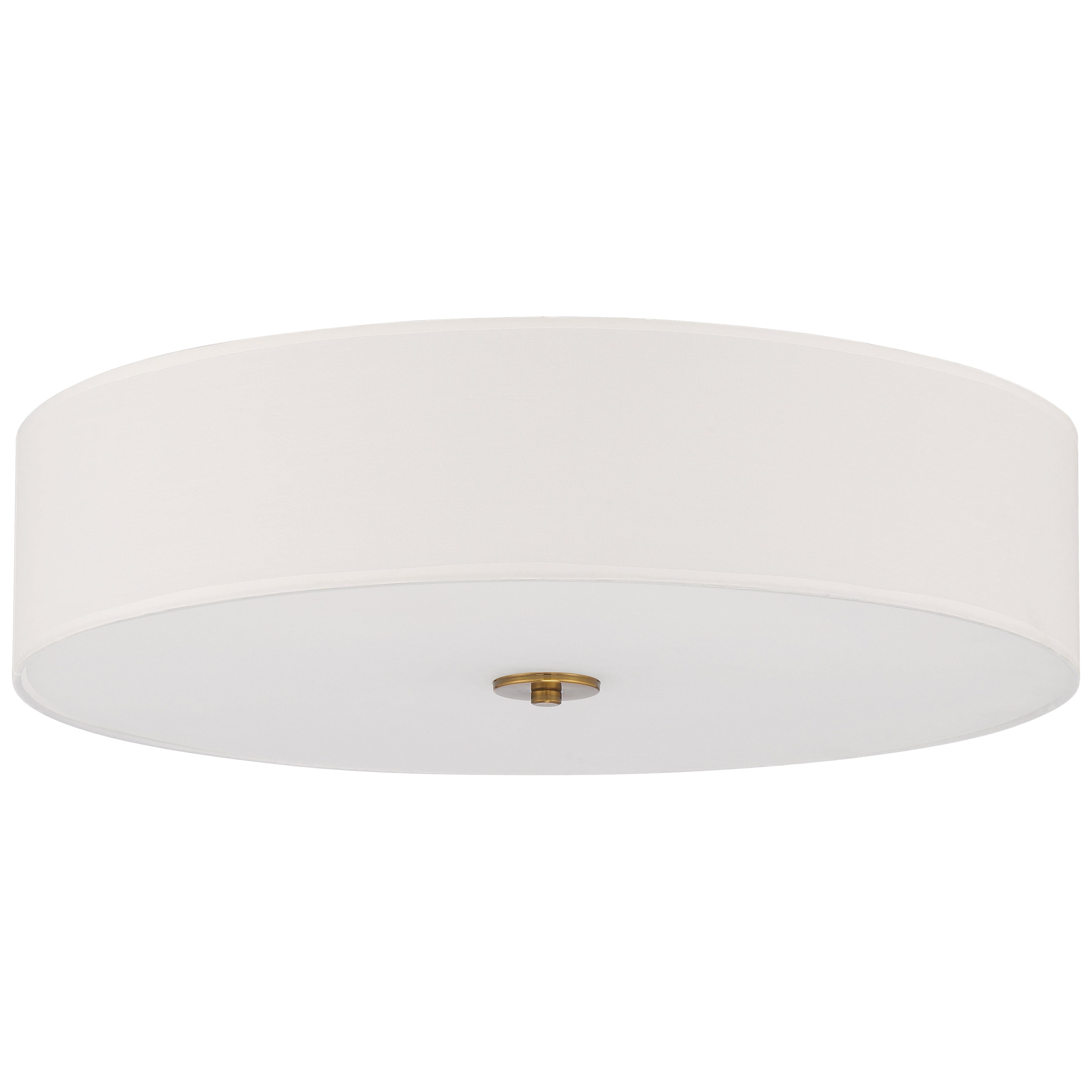Mid Town LED Flush Mount, Antique Brushed Brass / 24"