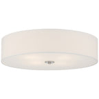 Mid Town LED Flush Mount, Brushed Steel / 24"