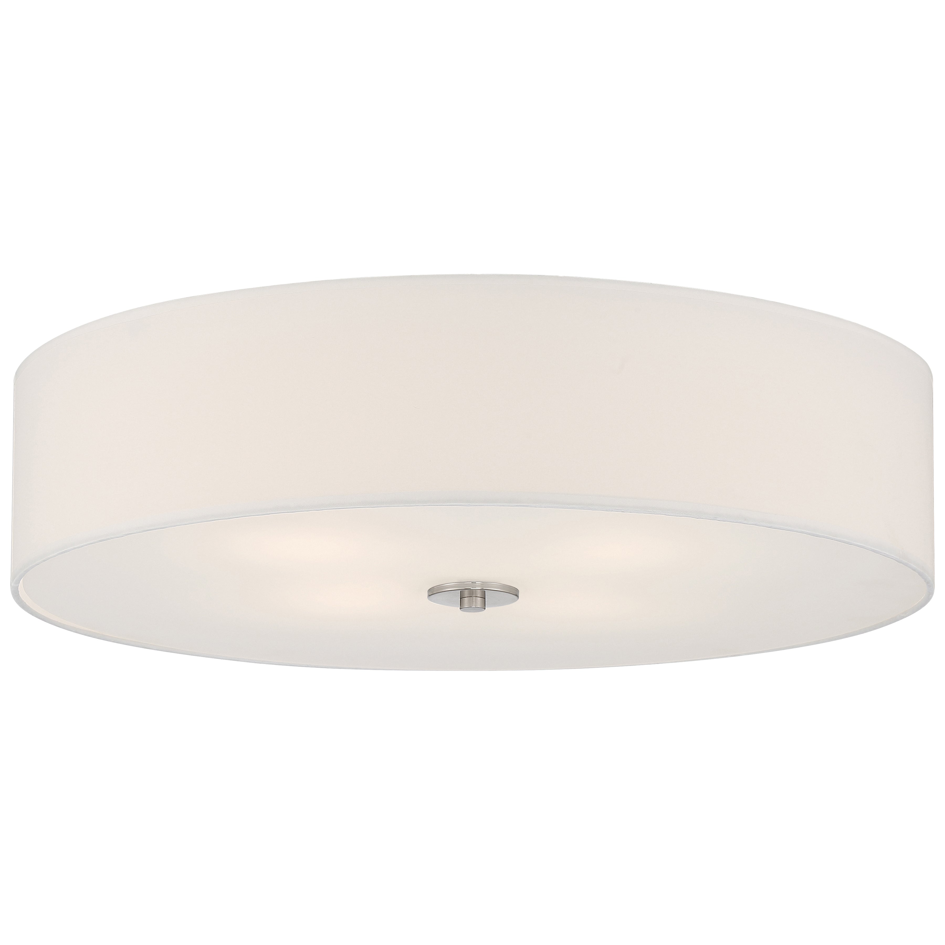 Mid Town LED Flush Mount, Brushed Steel / 24"