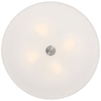 Mid Town LED Flush Mount, Brushed Steel / 24"