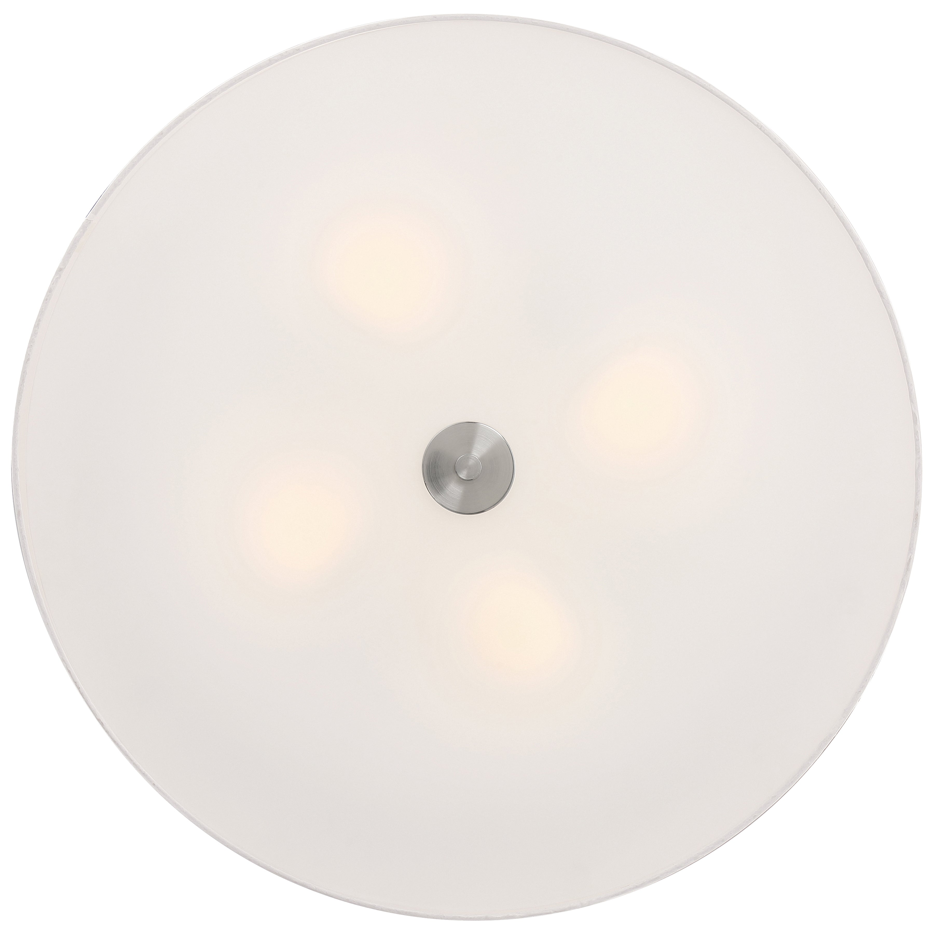 Mid Town LED Flush Mount, Brushed Steel / 24"
