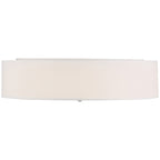 Mid Town LED Flush Mount, Brushed Steel / 24"