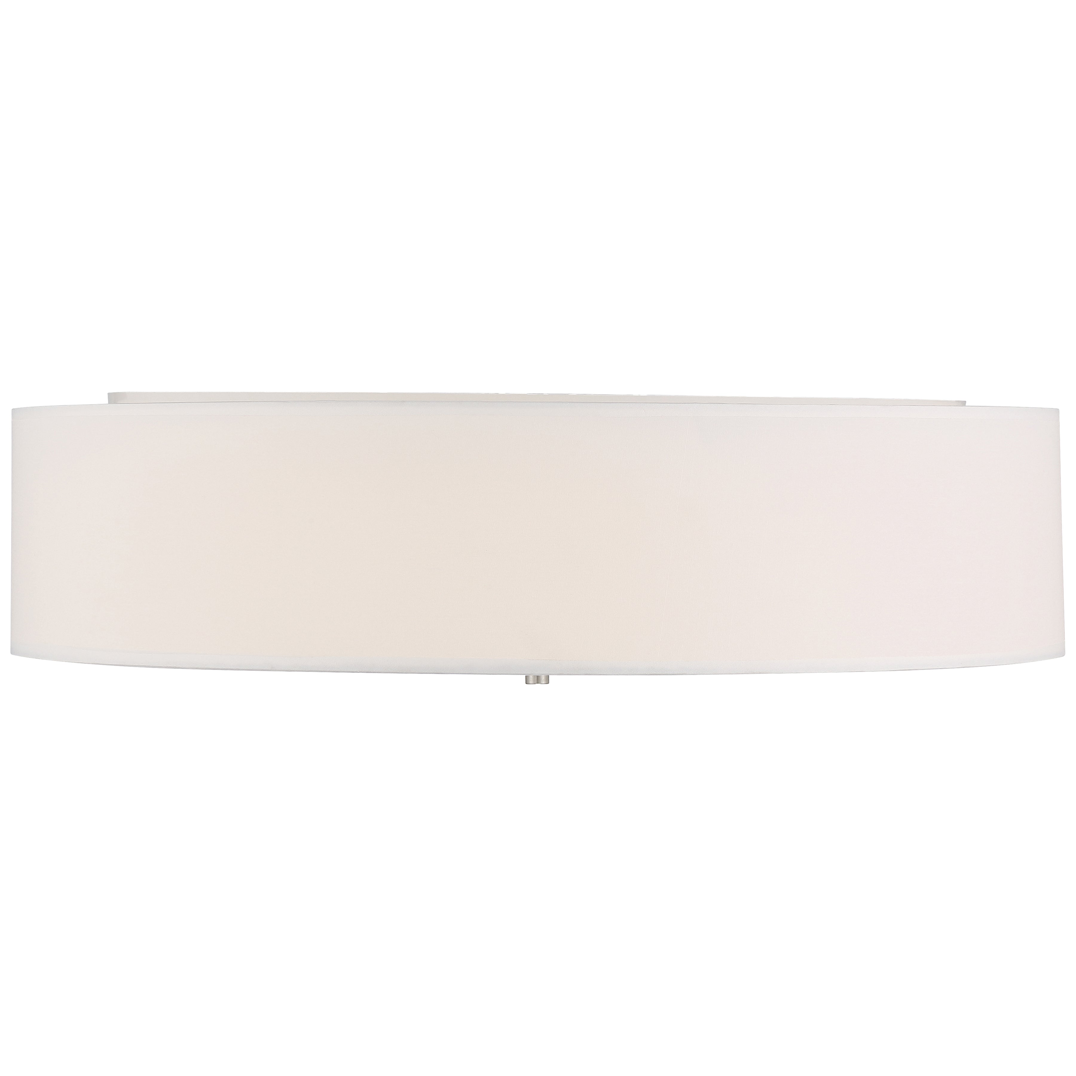 Mid Town LED Flush Mount, Brushed Steel / 24"
