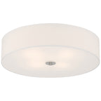Mid Town LED Flush Mount, Brushed Steel / 24"