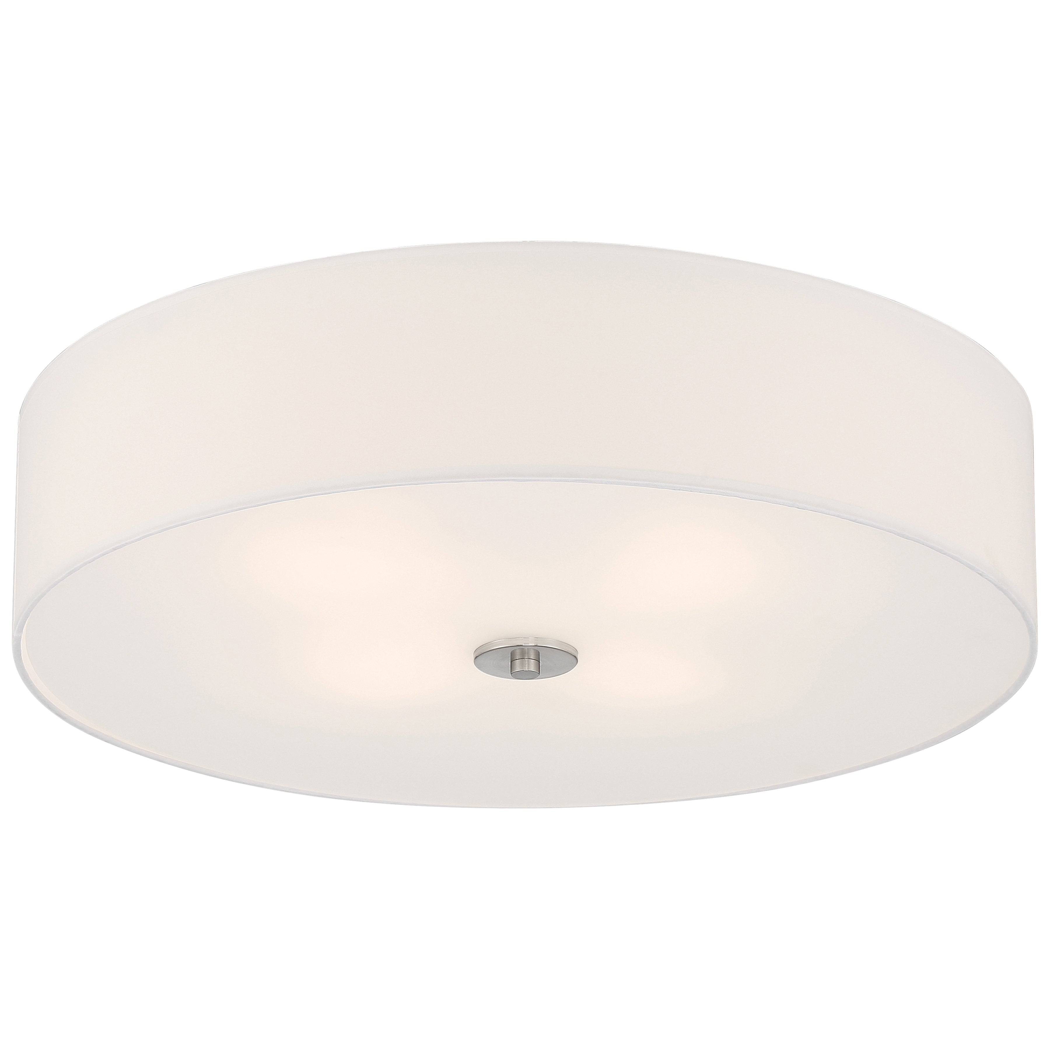 Mid Town LED Flush Mount, Brushed Steel / 24"