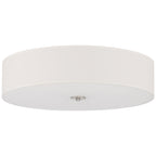 Mid Town LED Flush Mount, Brushed Steel / 24"