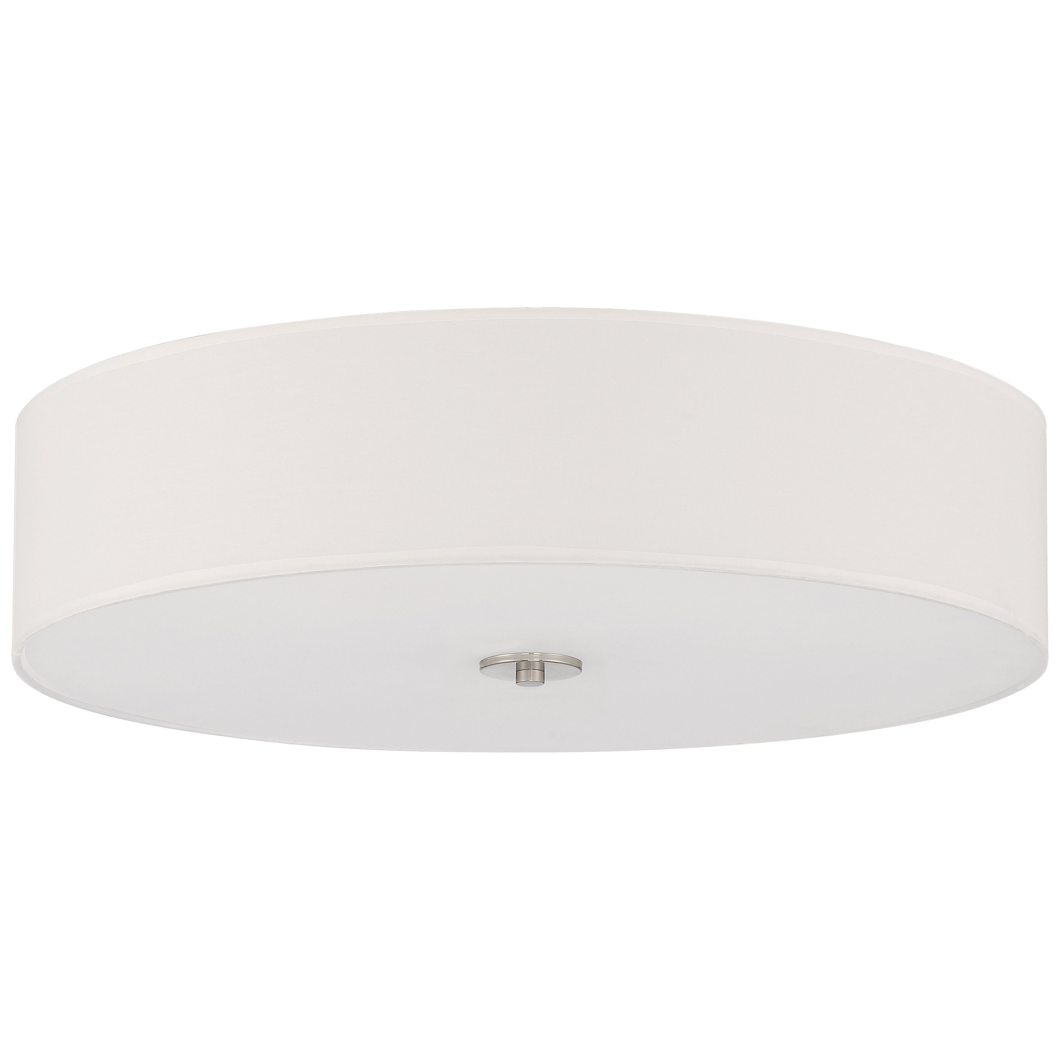 Mid Town LED Flush Mount, Brushed Steel / 24"