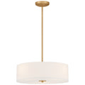 Mid Town LED Pendant or Semi-Flush, Antique Brushed Brass / 18"