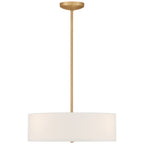 Mid Town LED Pendant or Semi-Flush, Antique Brushed Brass / 18"