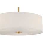 Mid Town LED Pendant or Semi-Flush, Antique Brushed Brass / 18"