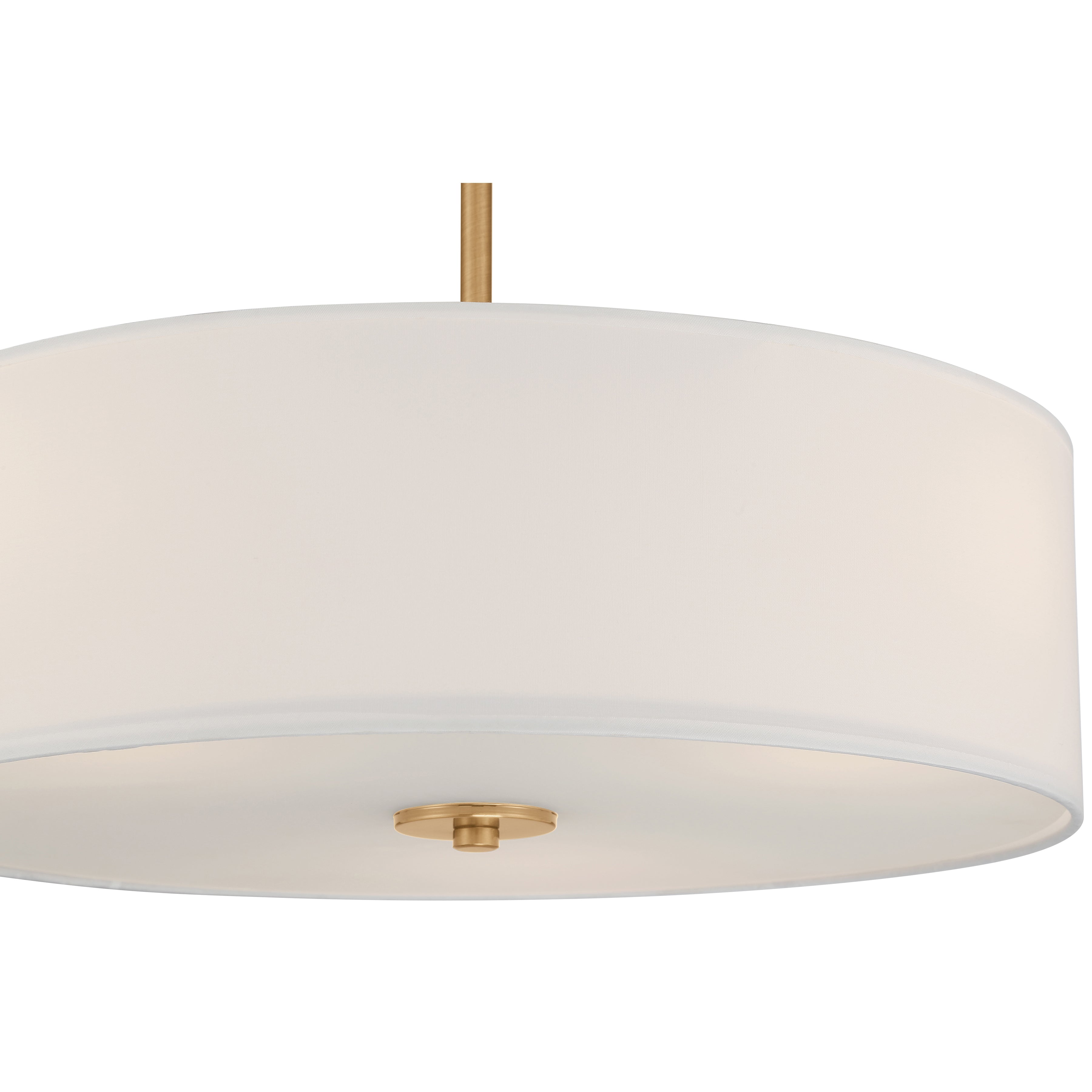 Mid Town LED Pendant or Semi-Flush, Antique Brushed Brass / 18"
