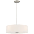 Mid Town LED Pendant or Semi-Flush, Brushed Steel / 18"