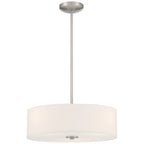Mid Town LED Pendant or Semi-Flush, Brushed Steel / 18"