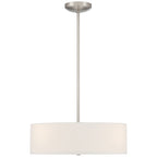 Mid Town LED Pendant or Semi-Flush, Brushed Steel / 18"