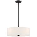 Mid Town LED Pendant or Semi-Flush, Matte Black / 18"