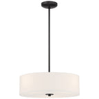 Mid Town LED Pendant or Semi-Flush, Matte Black / 18"