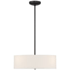 Mid Town LED Pendant or Semi-Flush, Matte Black / 18"