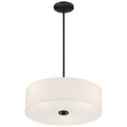 Mid Town LED Pendant or Semi-Flush, Matte Black / 18"