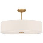 Mid Town LED Pendant or Semi-Flush, Antique Brushed Brass / 24"
