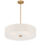Mid Town LED Pendant or Semi-Flush, Antique Brushed Brass / 24"