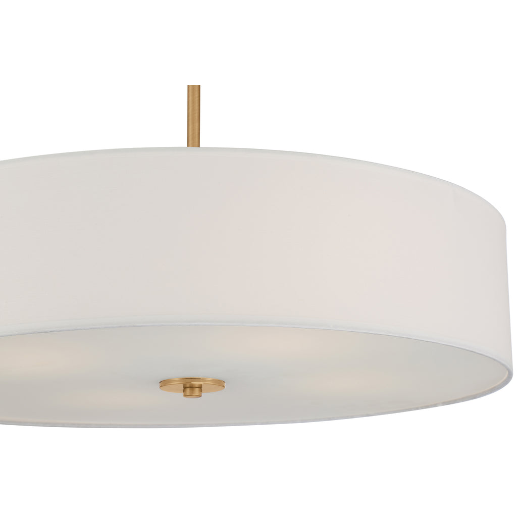 Mid Town LED Pendant or Semi-Flush, Antique Brushed Brass / 24"