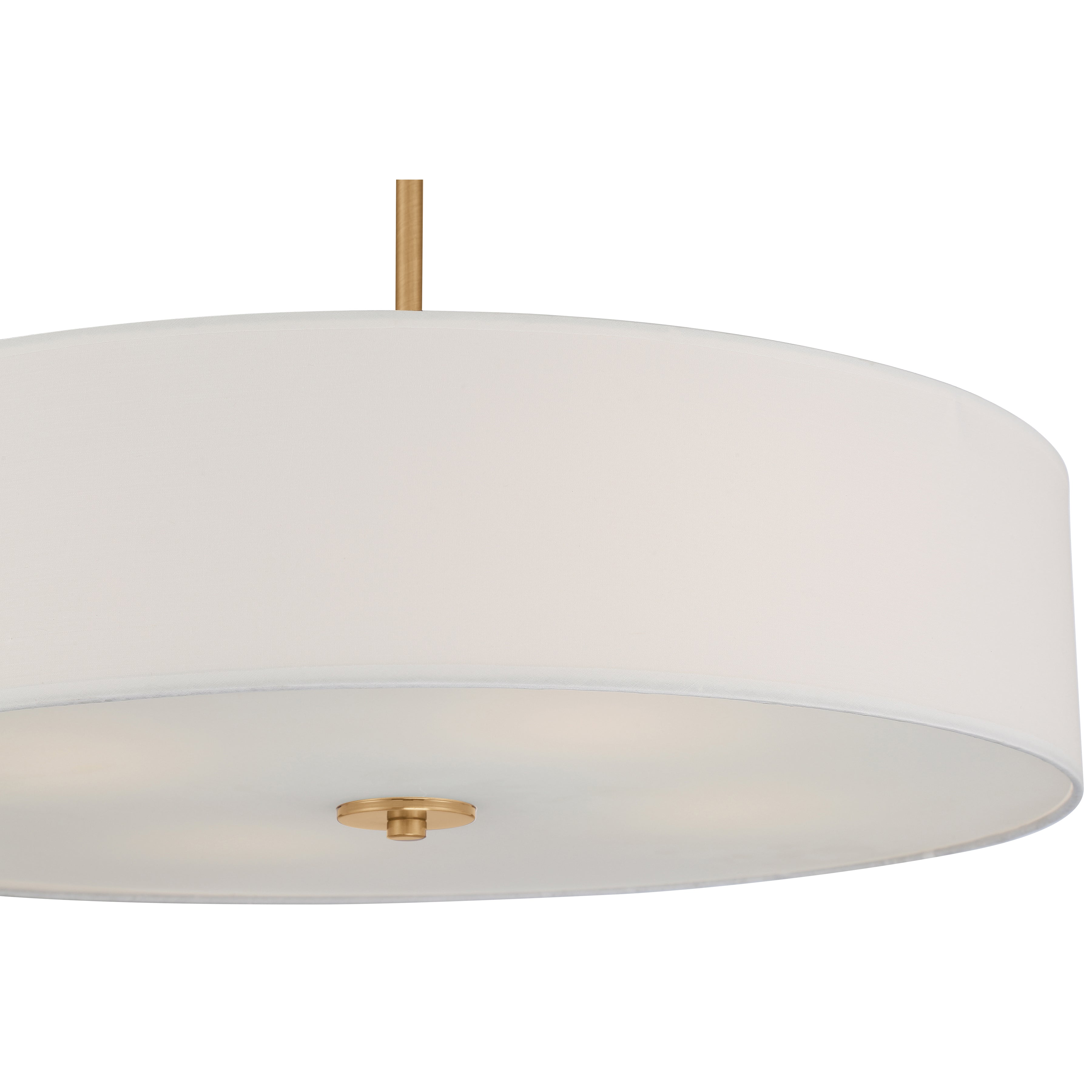 Mid Town LED Pendant or Semi-Flush, Antique Brushed Brass / 24"