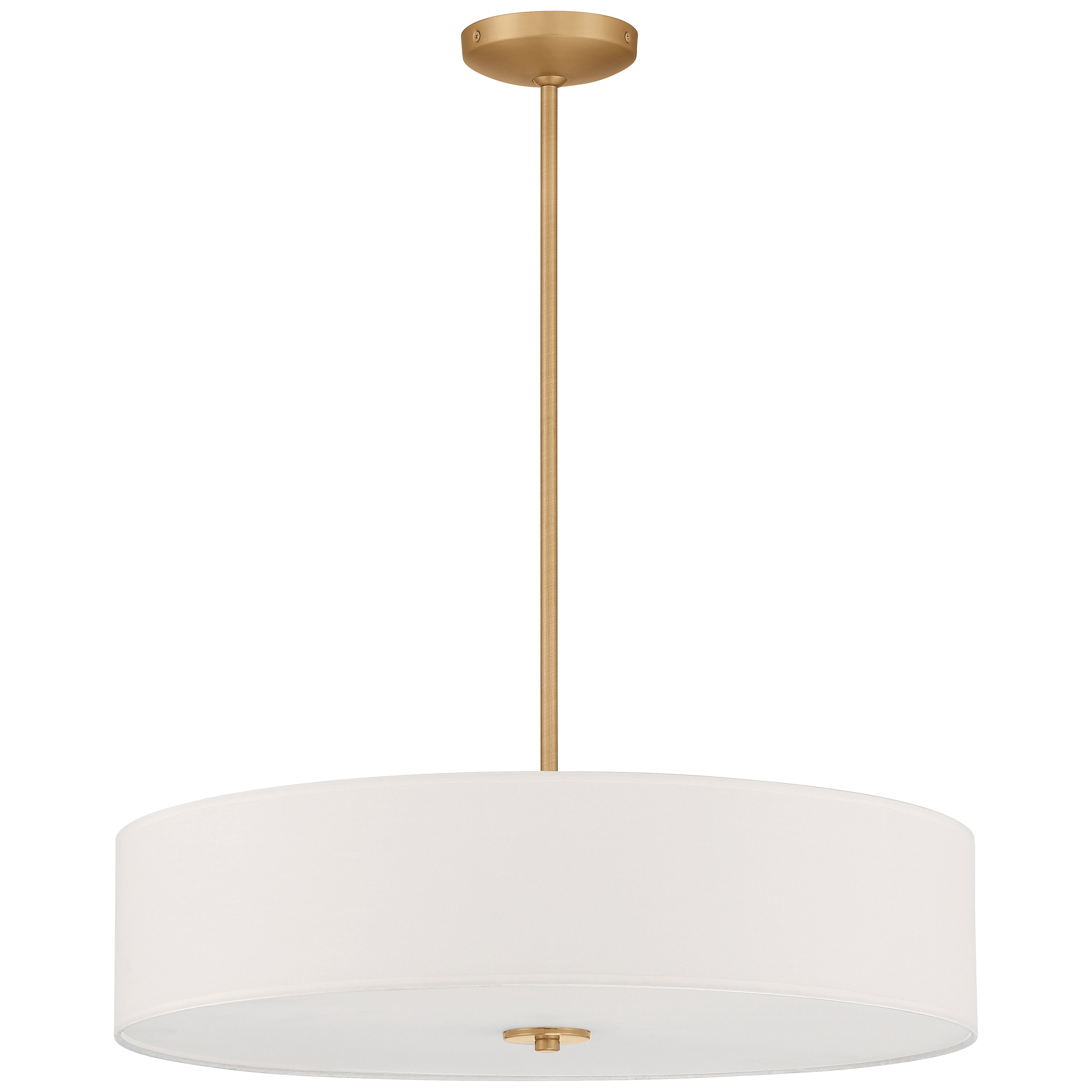 Mid Town LED Pendant or Semi-Flush, Antique Brushed Brass / 24"
