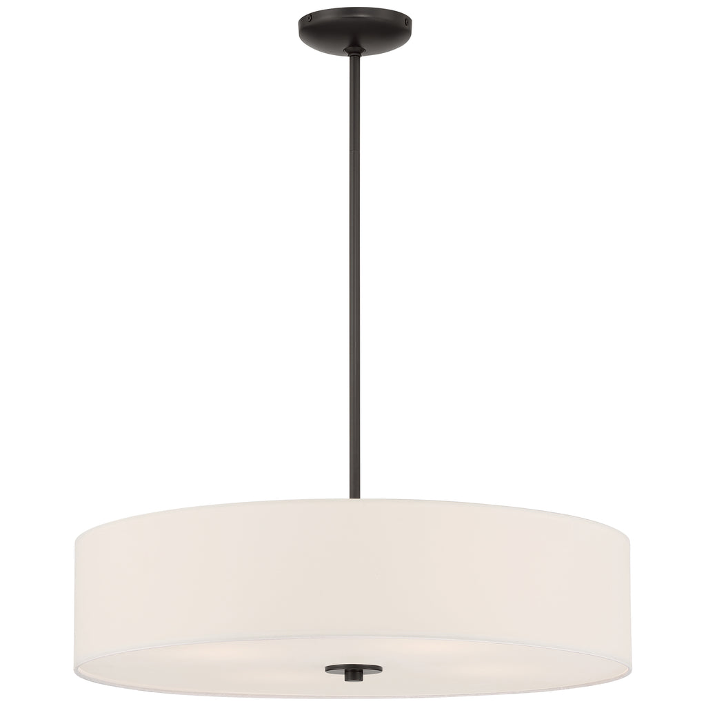 Mid Town LED Pendant or Semi-Flush, Matte Black / 24"