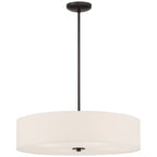 Mid Town LED Pendant or Semi-Flush, Matte Black / 24"