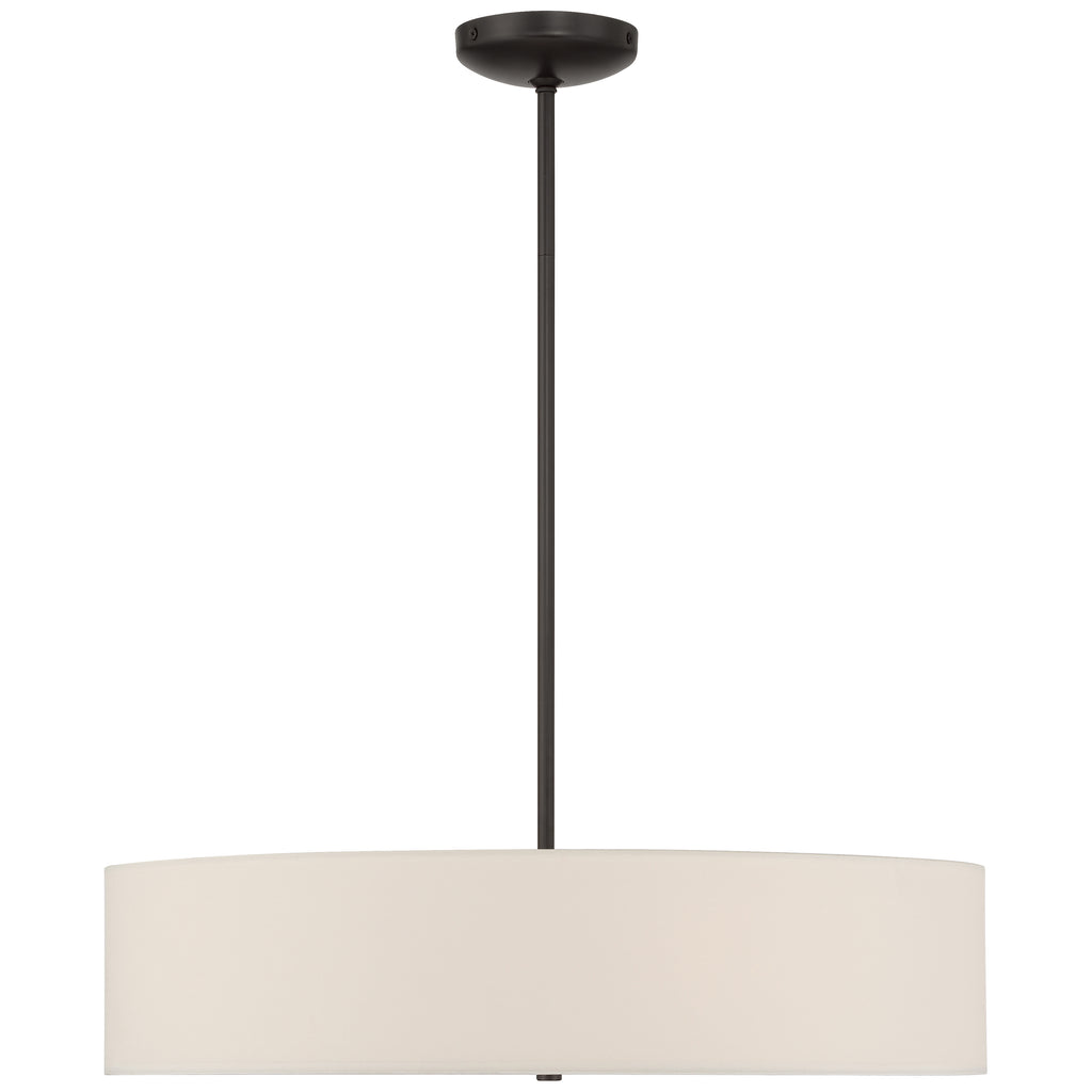 Mid Town LED Pendant or Semi-Flush, Matte Black / 24"