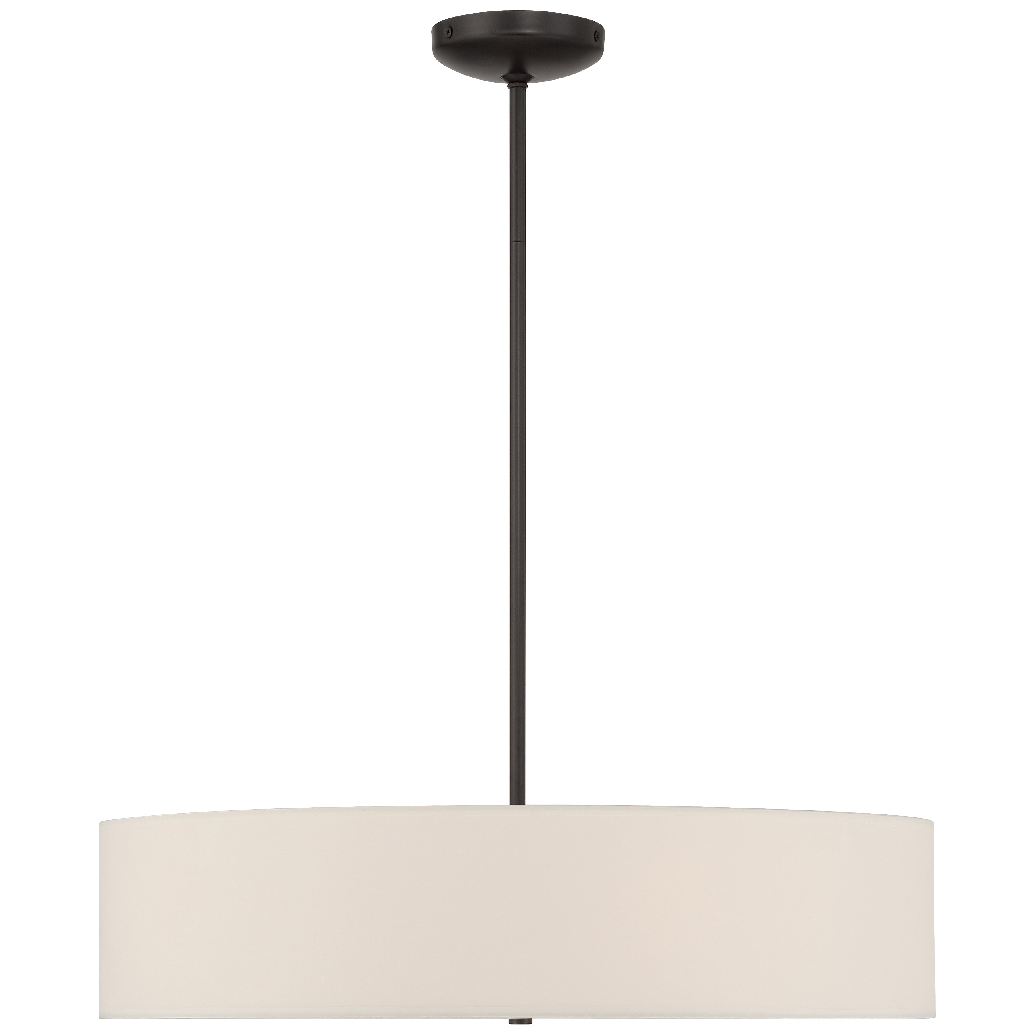 Mid Town LED Pendant or Semi-Flush, Matte Black / 24"