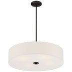 Mid Town LED Pendant or Semi-Flush, Matte Black / 24"
