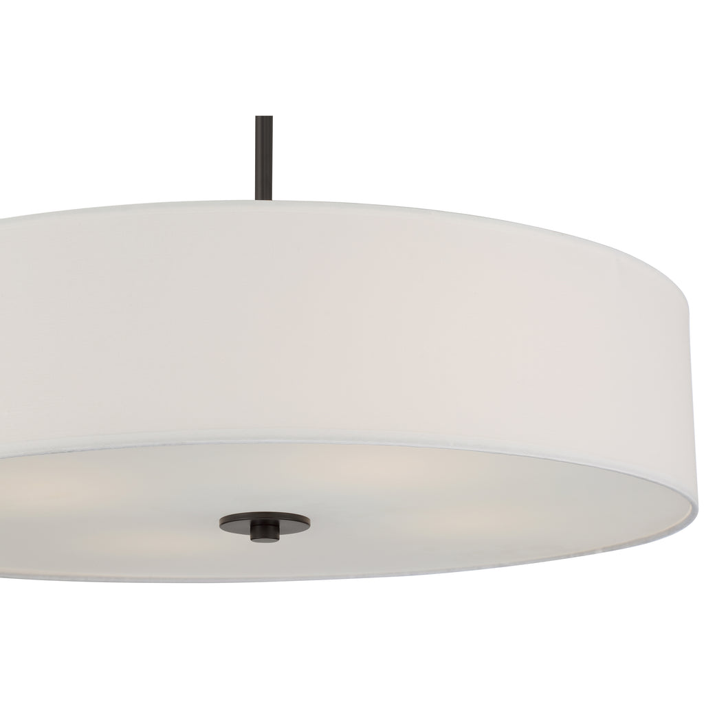 Mid Town LED Pendant or Semi-Flush, Matte Black / 24"