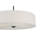 Mid Town LED Pendant or Semi-Flush, Matte Black / 24"