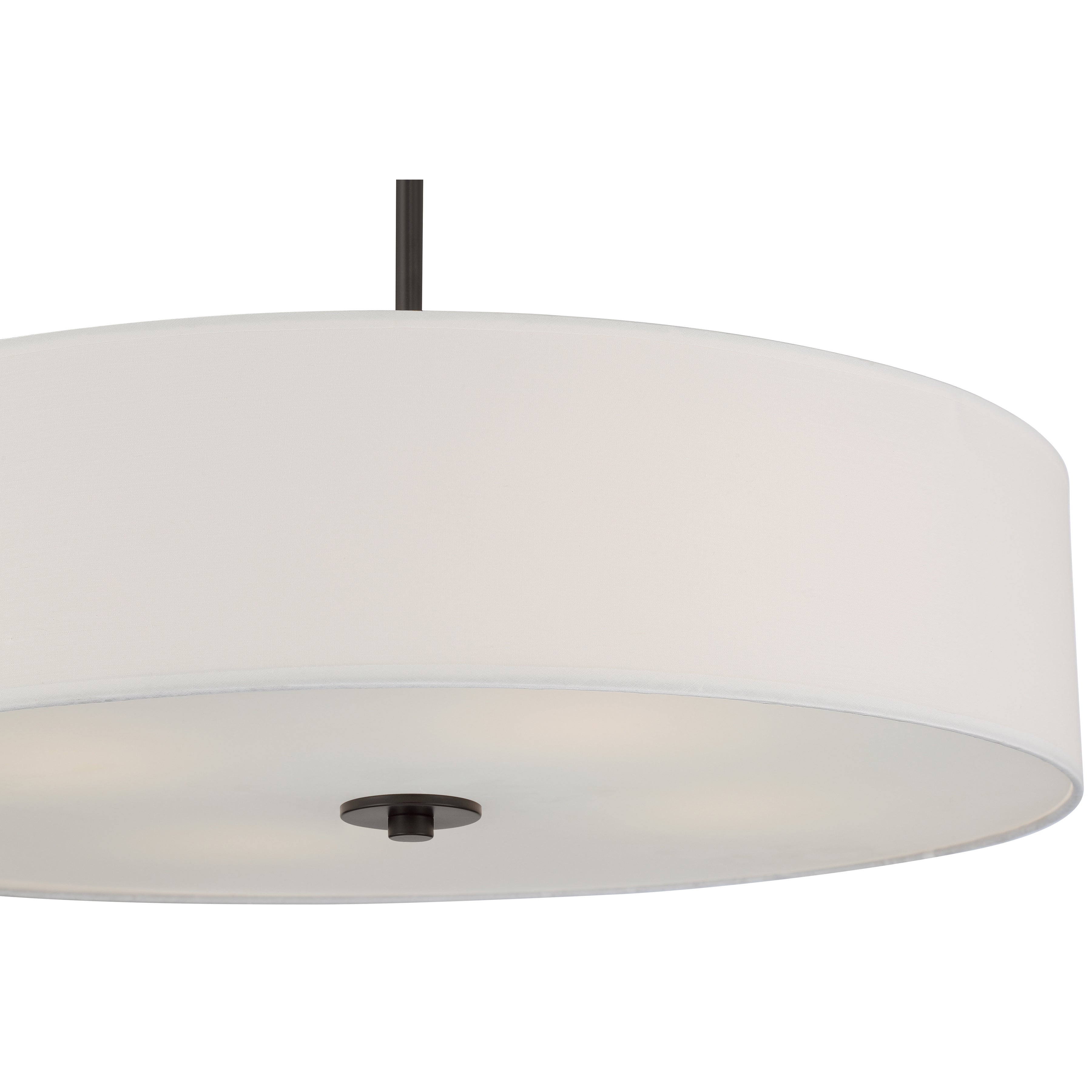 Mid Town LED Pendant or Semi-Flush, Matte Black / 24"