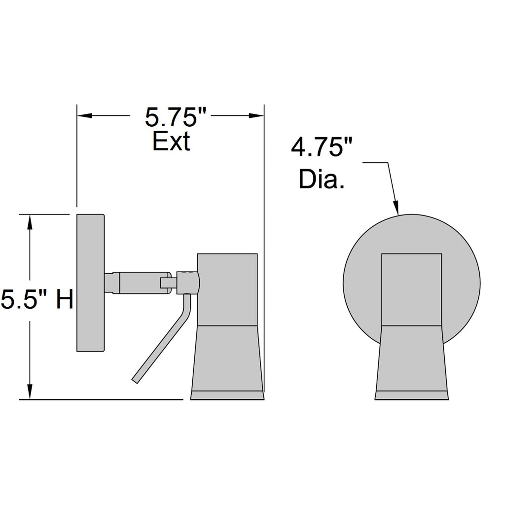 Access Lighting Cyprus 2 LED Wall Reading Light, image 2
