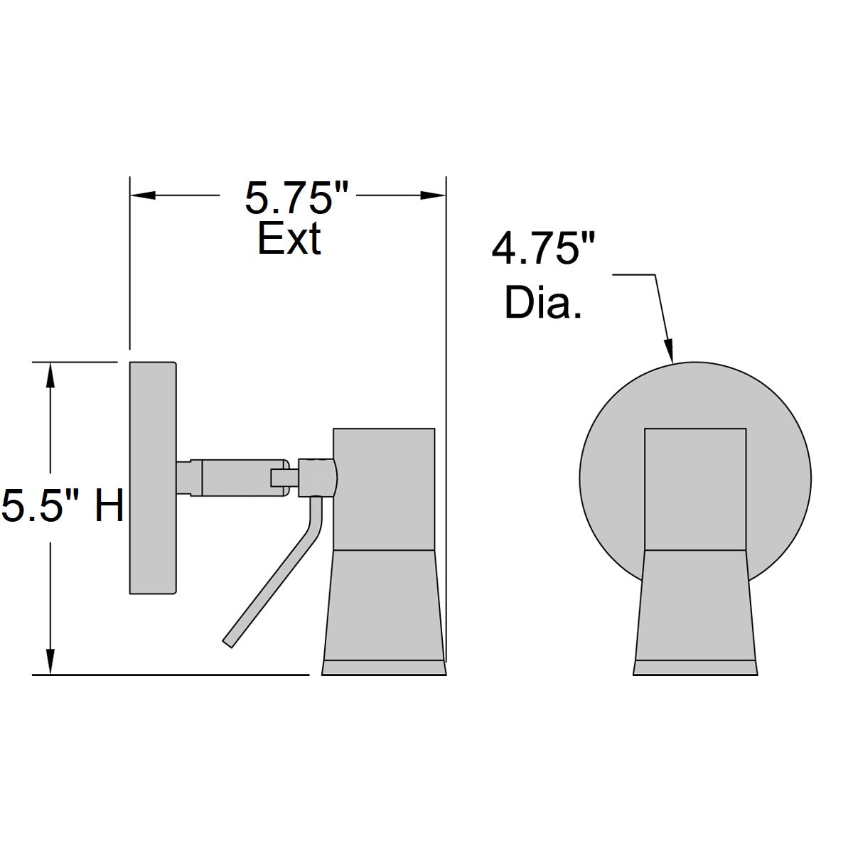 Access Lighting Cyprus 2 LED Wall Reading Light, image 2