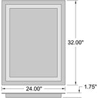 Access Lighting Peninsula 24x32 LED Mirror, image 7