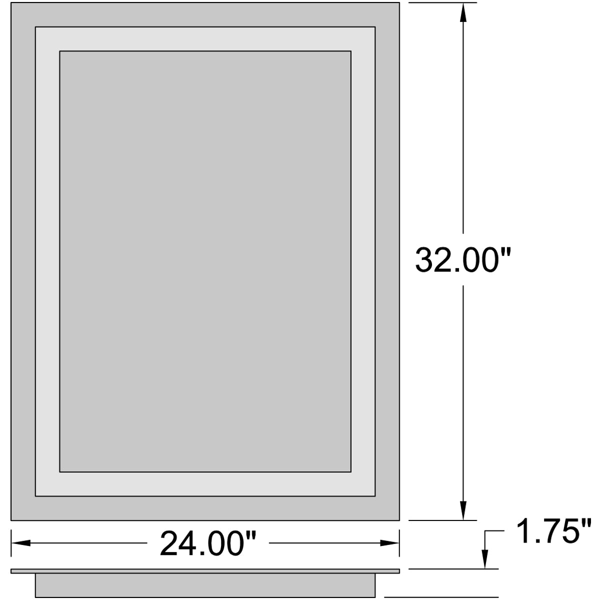 Access Lighting Peninsula 24x32 LED Mirror, image 7