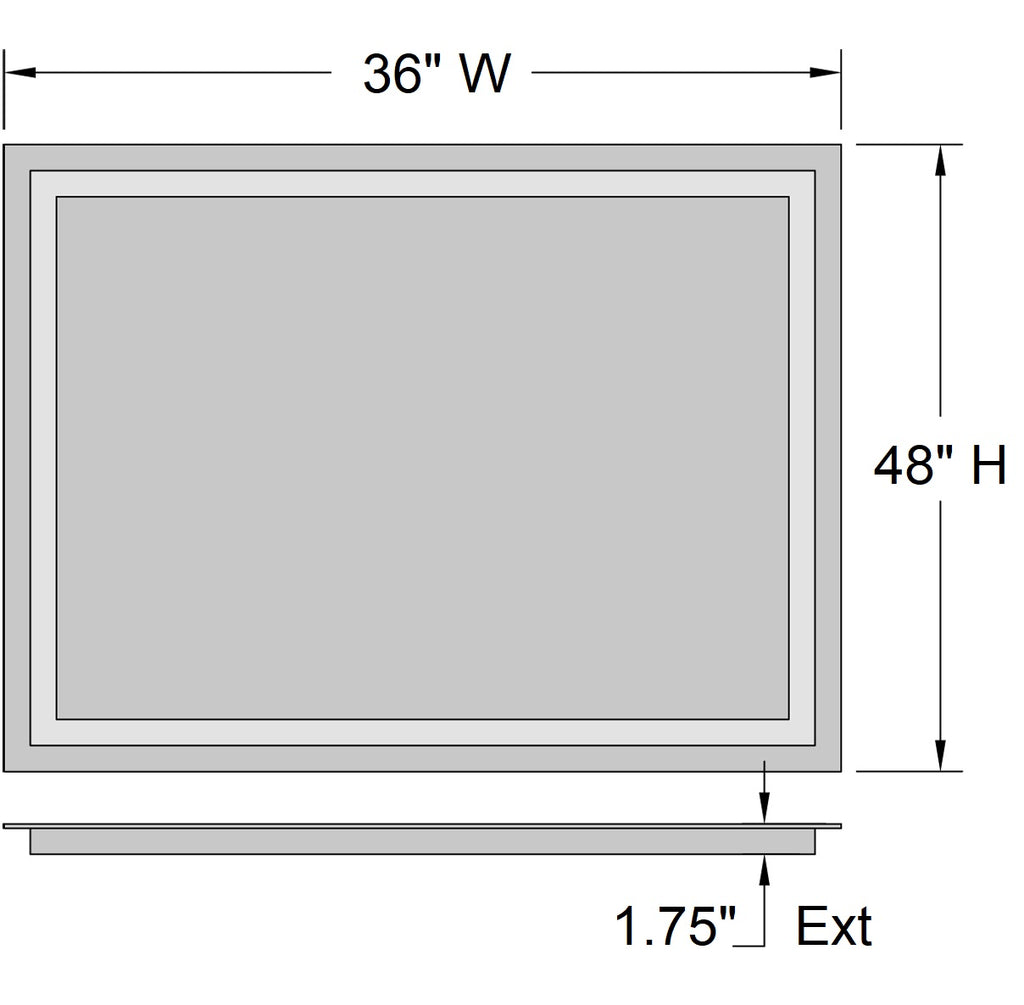 Access Lighting Peninsula 36x48 LED Mirror, image 7