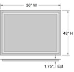 Access Lighting Peninsula 36x48 LED Mirror, image 7