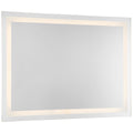 The Peninsula 36x48 LED Mirror by Access Lighting is a rectangular wall-mounted mirror featuring a built-in LED light strip bordering the inside edge, shown against a plain white background.