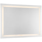 The Peninsula 36x48 LED Mirror by Access Lighting is a rectangular wall-mounted mirror featuring a built-in LED light strip bordering the inside edge, shown against a plain white background.