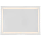 The Access Lighting Peninsula 36x48 LED Mirror is a rectangular wall mirror featuring a built-in LED light strip along the inner edge, creating a softly illuminated border.