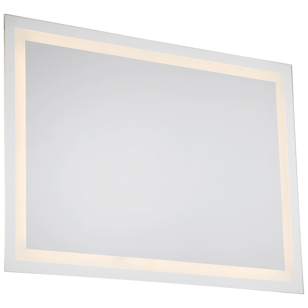 The Peninsula 36x48 LED Mirror by Access Lighting features an illuminated LED border around its rectangular edge, displayed against a plain white background.