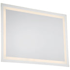 The Peninsula 36x48 LED Mirror by Access Lighting features an illuminated LED border around its rectangular edge, displayed against a plain white background.