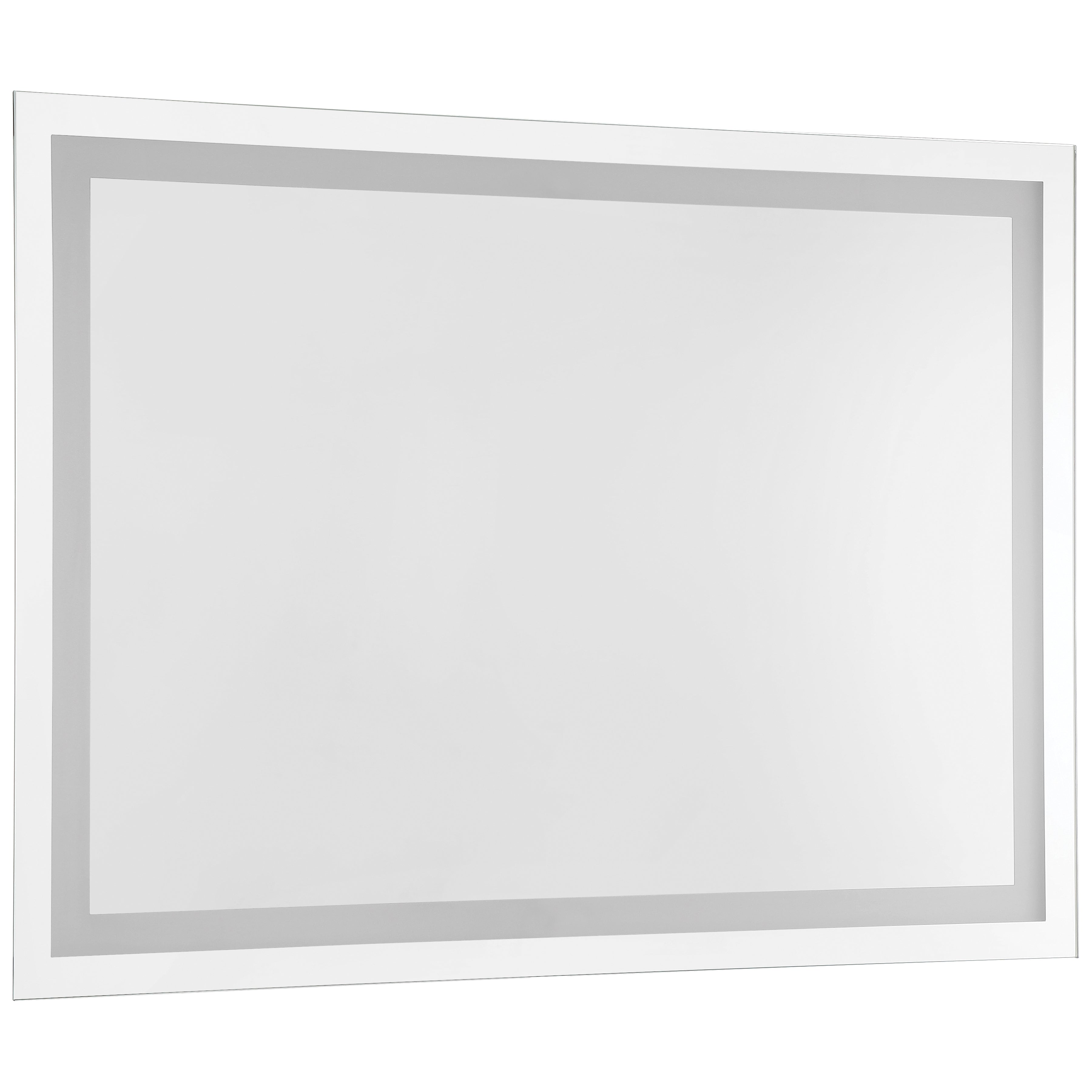 The Peninsula 36x48 LED Mirror by Access Lighting features a rectangular design with a thin, light gray border around the edge, shown against a white background.