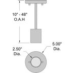 Access Lighting Cafe Dual Mount 1 Light LED Wall or Ceiling Spotlight, Matte Black, image 8