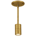 Cafe Dual Mount 1 Light LED Wall or Ceiling Spotlight, Antique Brushed Brass